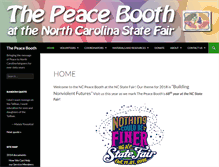 Tablet Screenshot of ncpeacebooth.org